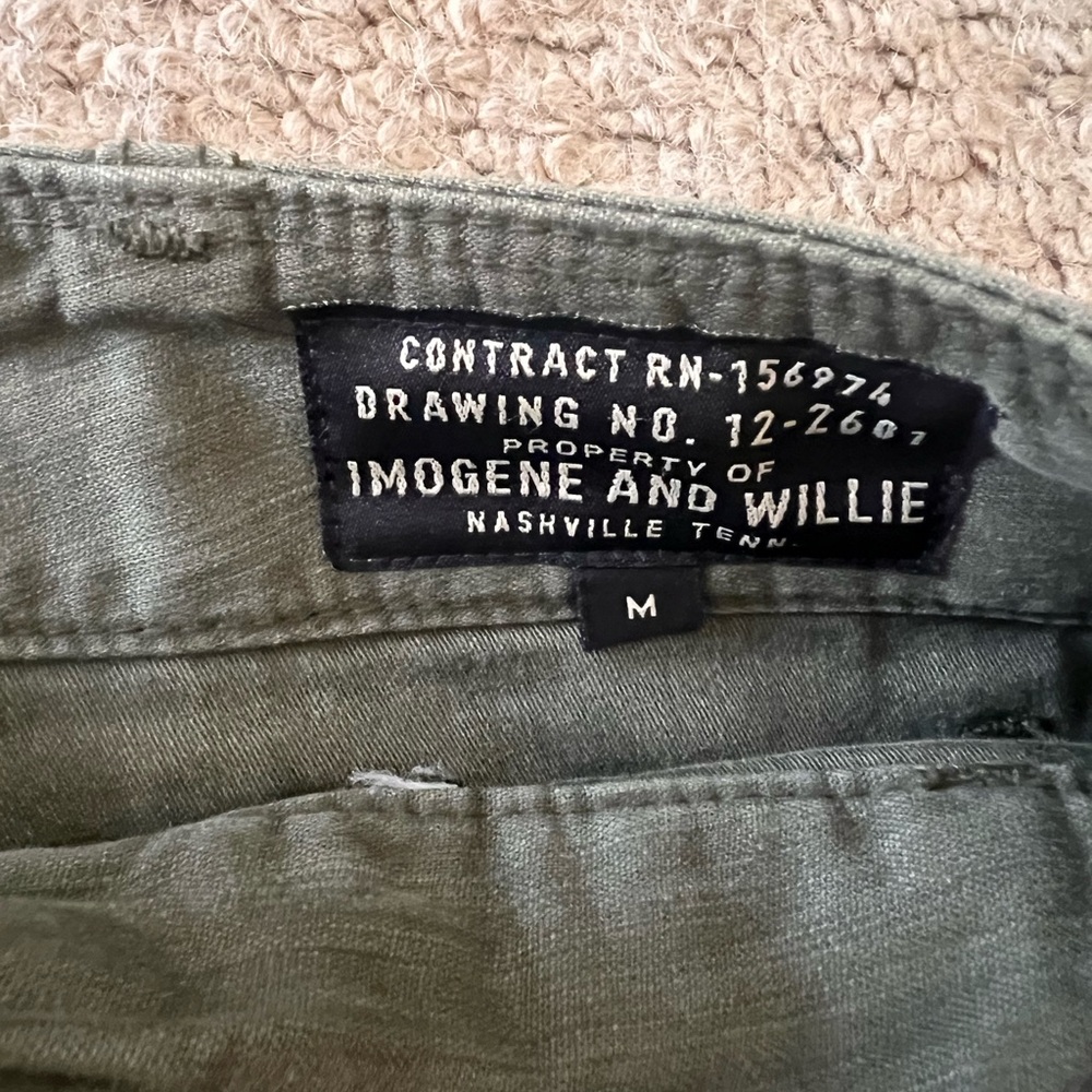 imogene + willie Olive Green Wide-Leg Utility Pants - Picture 3 of 4